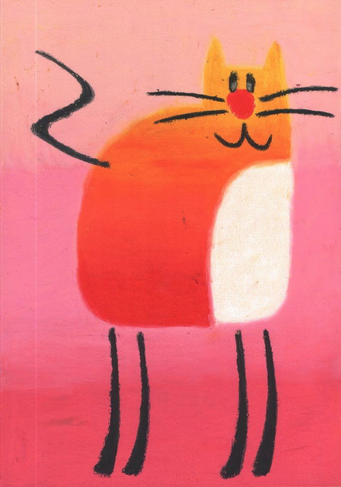 Whimsical Orange Cat by Kulik