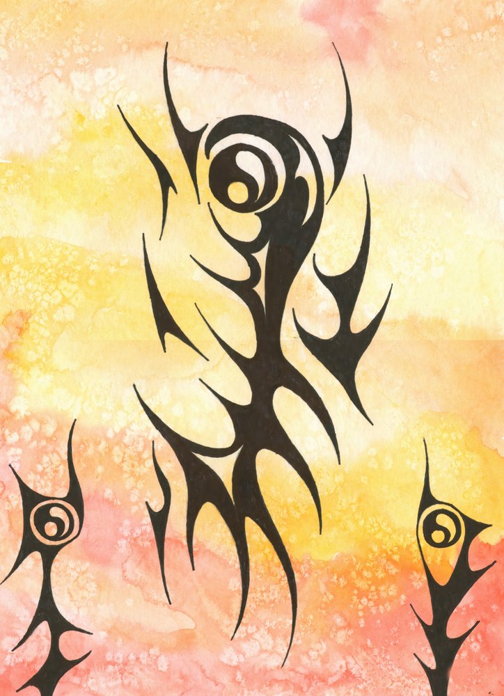 Yin Yang Tribal Design by Kulik