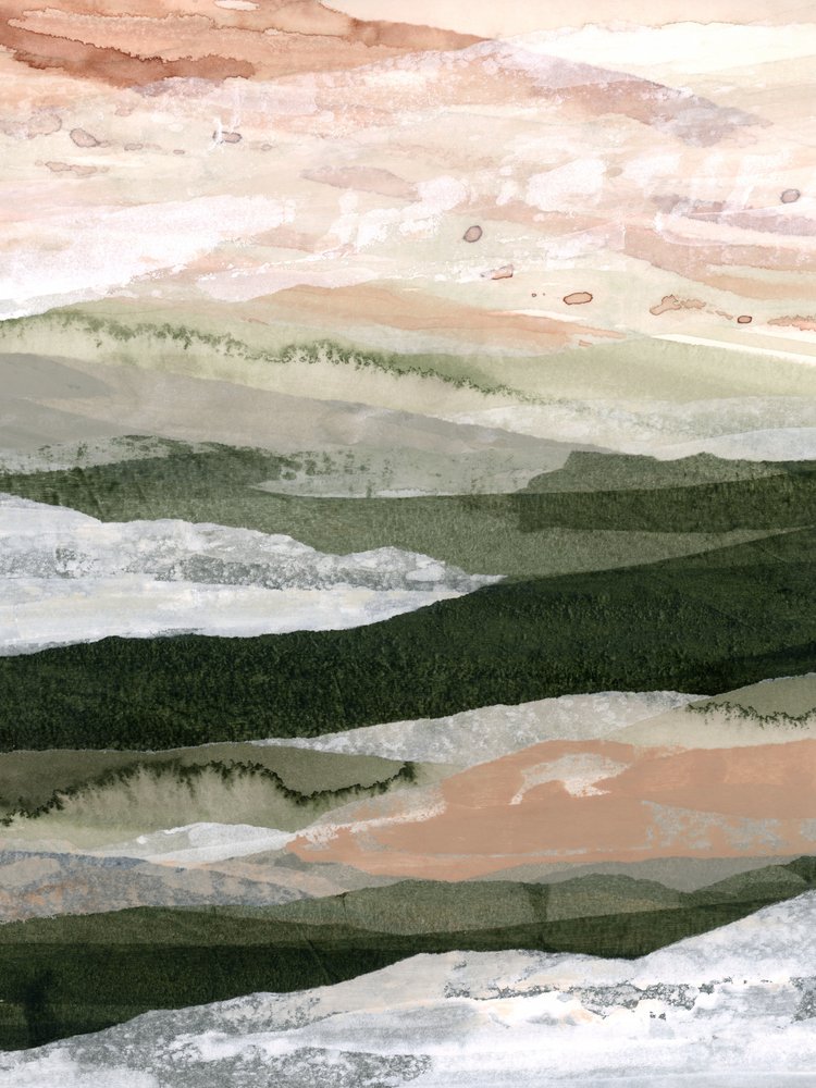 Abstract Layered Mountains by Lara Eckerman