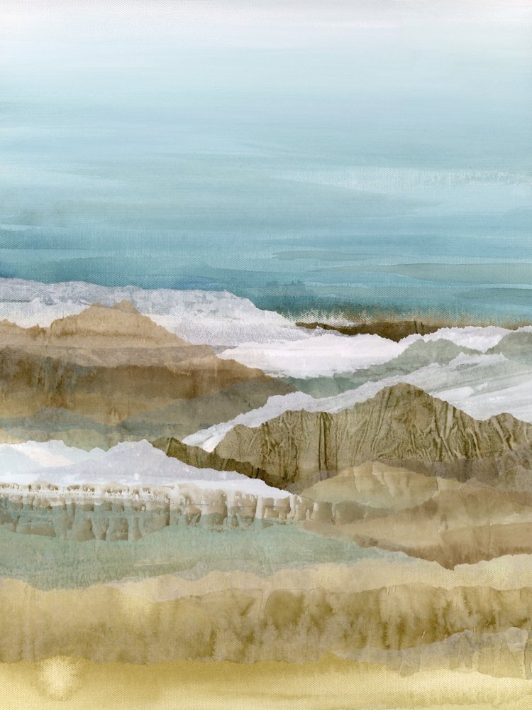 Abstract Mountain Layers by Lara Eckerman