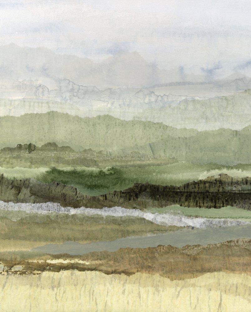 Layered Green Landscape by Lara Eckerman