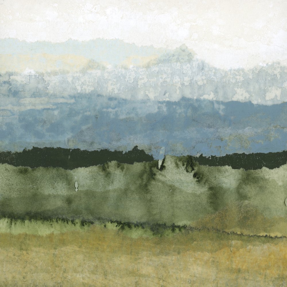 Misty Green Landscape by Lara Eckerman