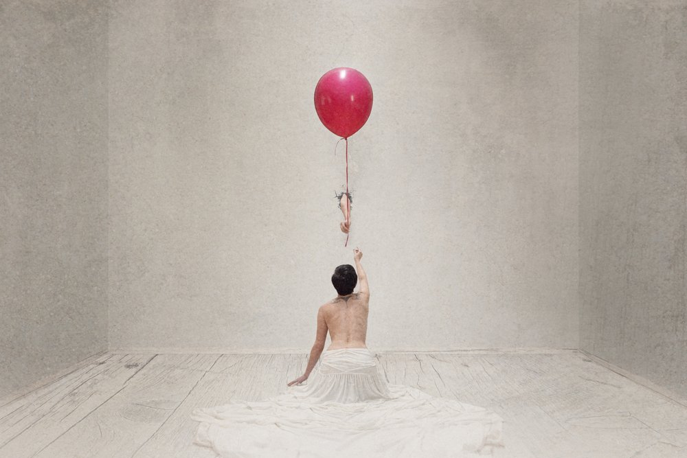 Reaching for the Red Balloon by Laura Benvenuti