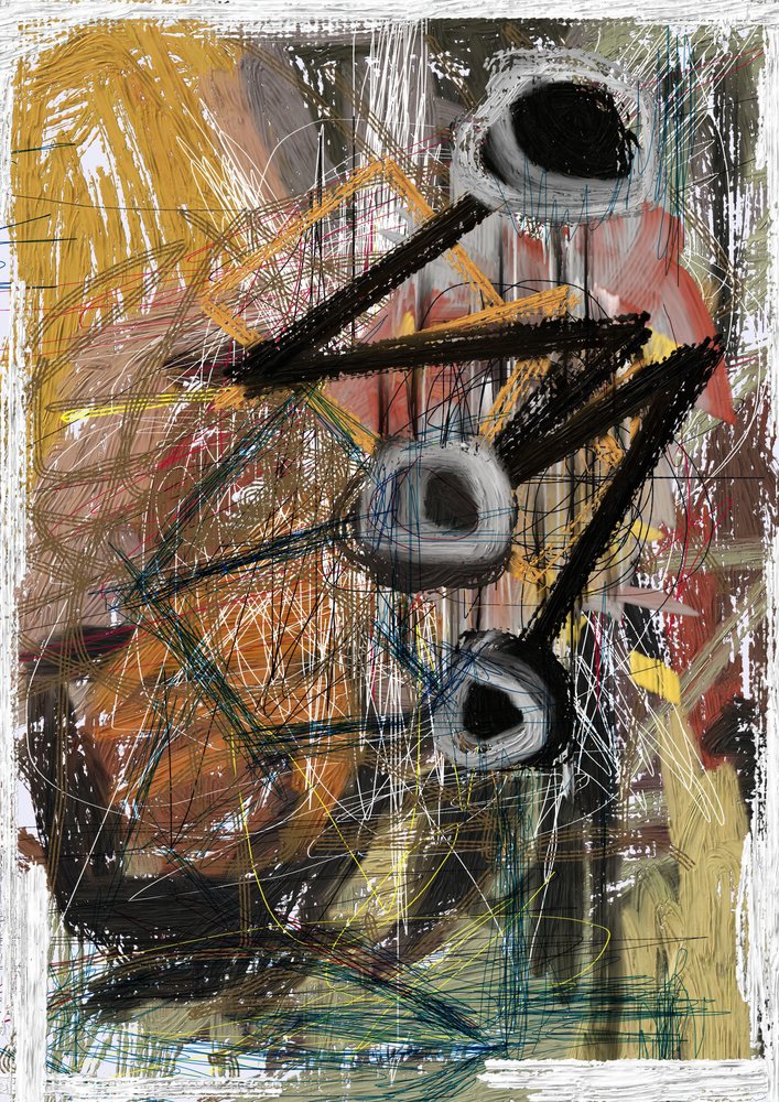 Abstract Urban Expressions by Lembayung senja studio [Vintage Poster]