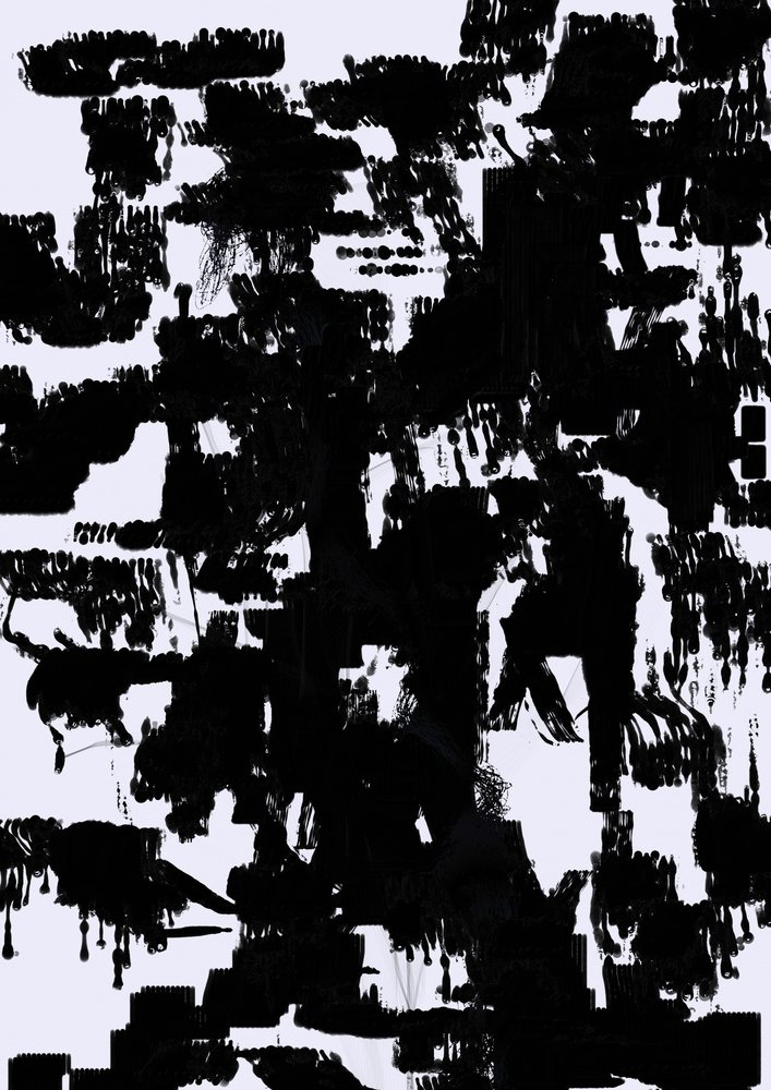 Dynamic Abstract Strokes by Lembayung senja studio [Vintage Poster]