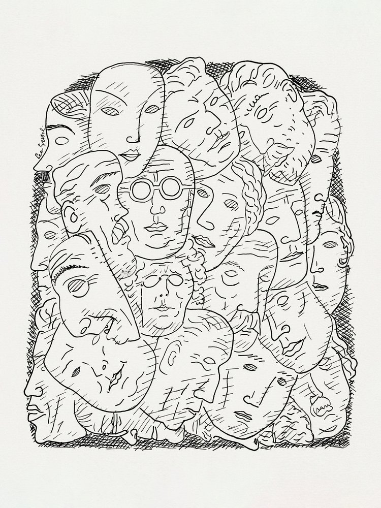 Masks by Leo Gestel