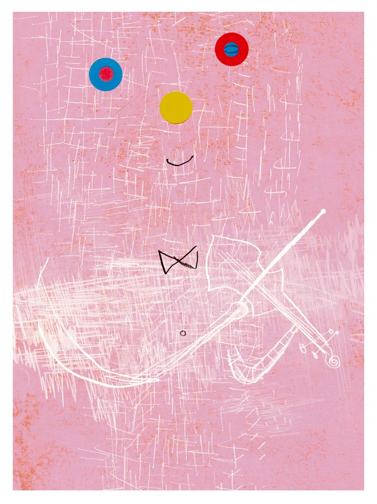 Abstract Violin Player by Leonardo Flores
