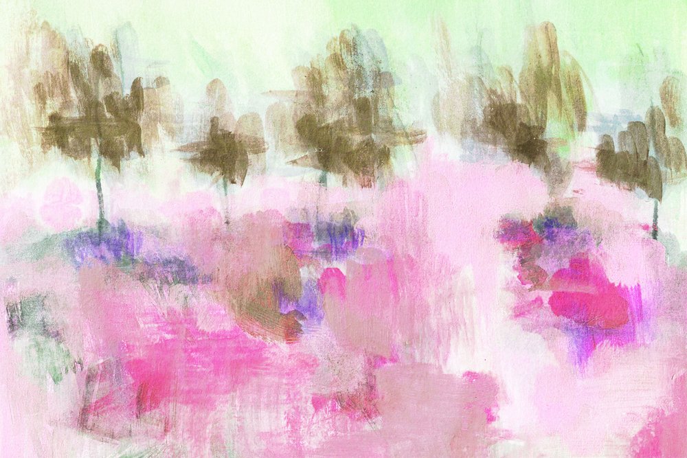 Dreamy Pink Field by Lori Ann Folz