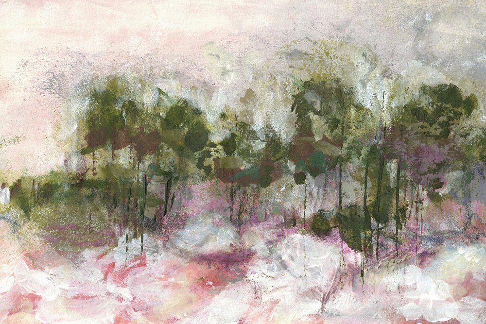 Misty Pink Forest by Lori Ann Folz