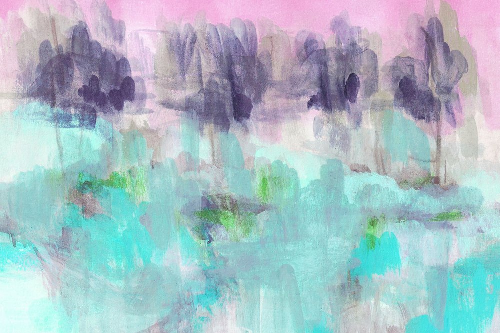 Serene Abstract Landscape by Lori Ann Folz