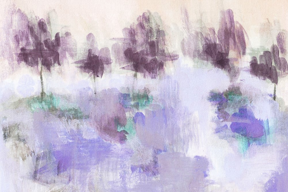 Serene Purple Landscape by Lori Ann Folz