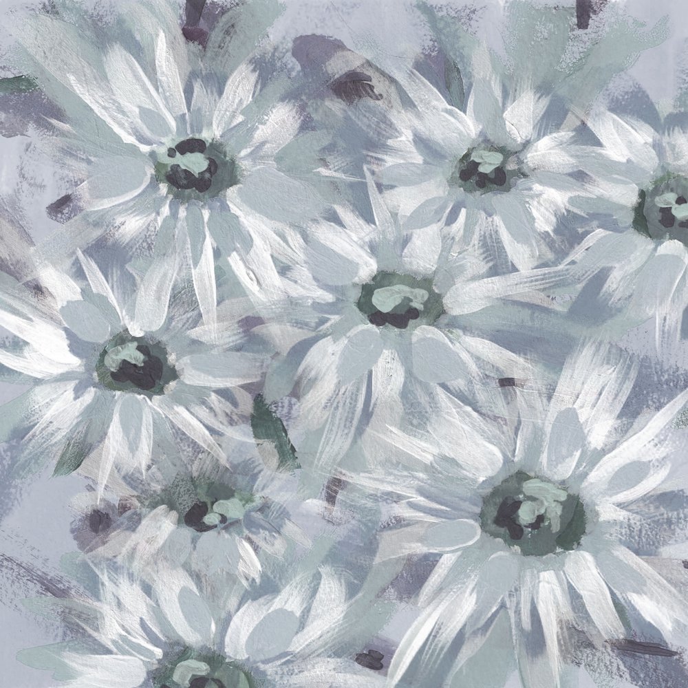 Soft Blue Daisies by Lori Ann Folz