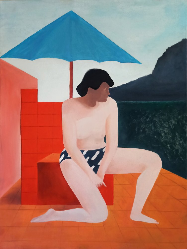 Summer Woman Ocean View by Luca di Napoli