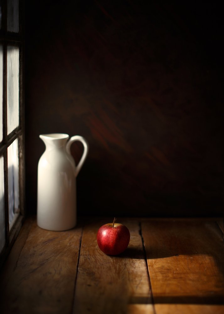 Apple and Pitcher Still Life by Luiz Laercio