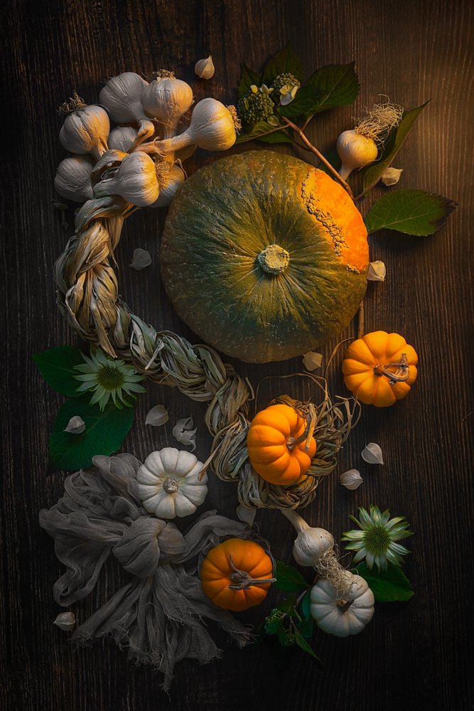 Autumn Harvest Still Life by Lydia Jacobs