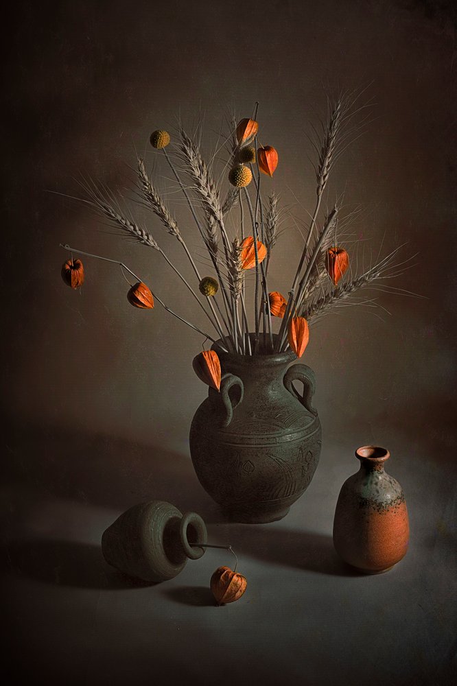 Autumn Pottery Still Life by Lydia Jacobs
