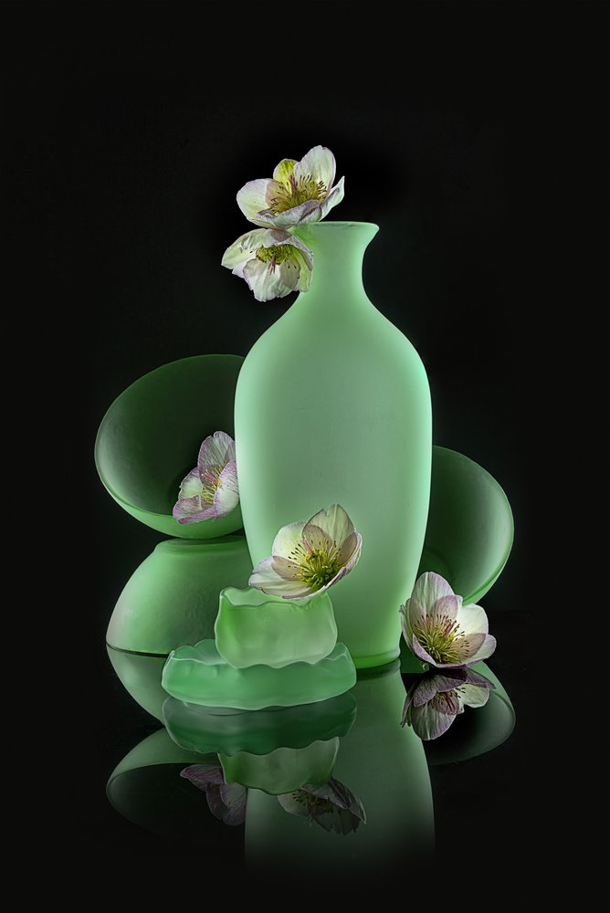 Elegant Green Floral by Lydia Jacobs