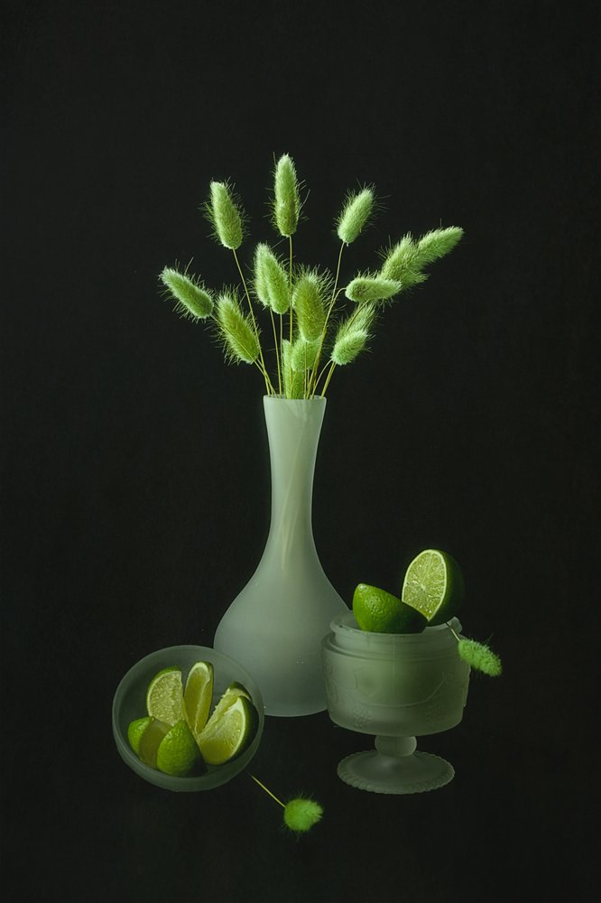 Green Botanicals and Limes by Lydia Jacobs