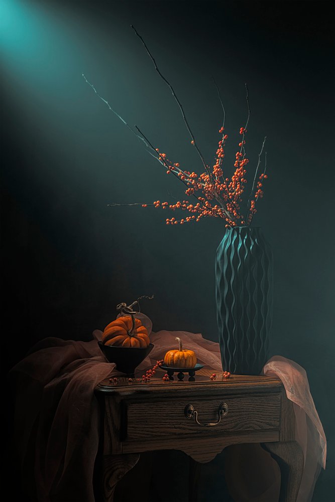 Moody Autumn Still Life by Lydia Jacobs