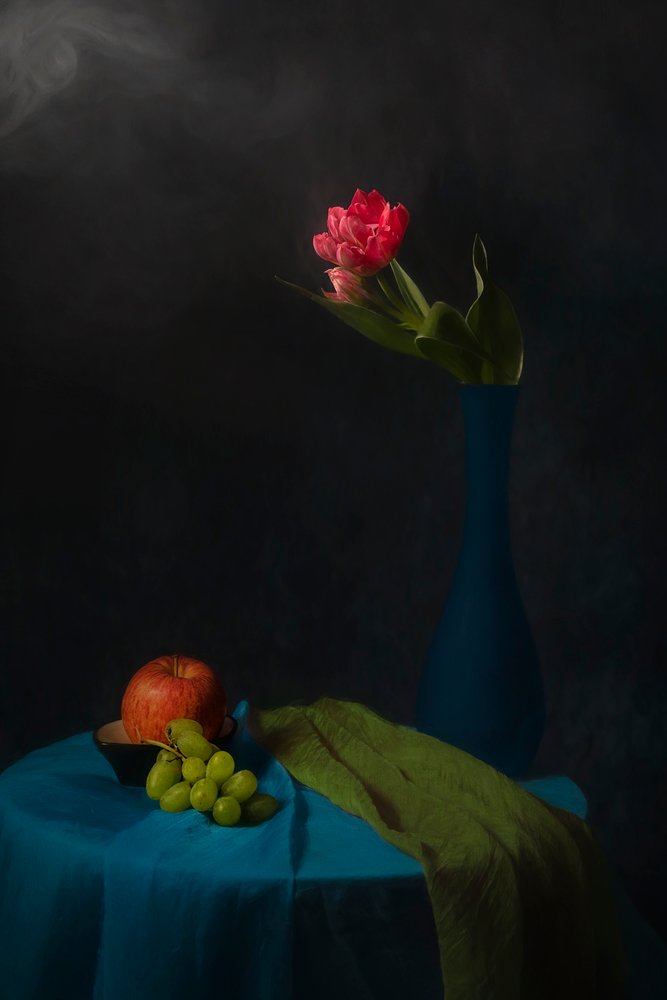Moody Tulip Still Life by Lydia Jacobs