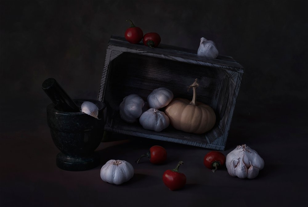 Rustic Kitchen Still Life by Lydia Jacobs