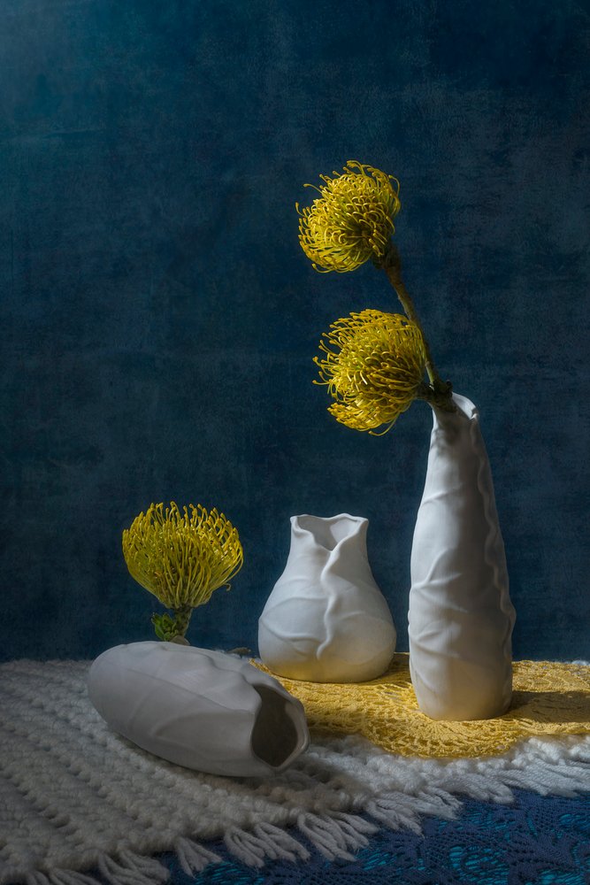 Yellow Protea Still Life by Lydia Jacobs