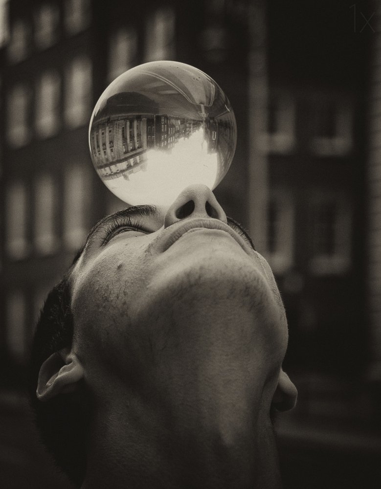 Balancing Crystal Ball Reflection by Maciej Przeklasa