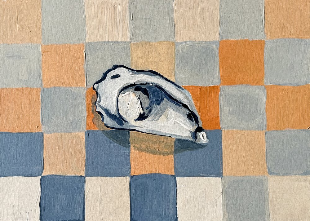Oyster Shell Checkers by Madison Phipps
