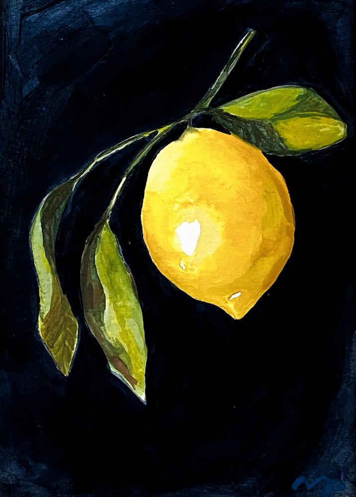 Vibrant Lemon Branch by Madison Phipps