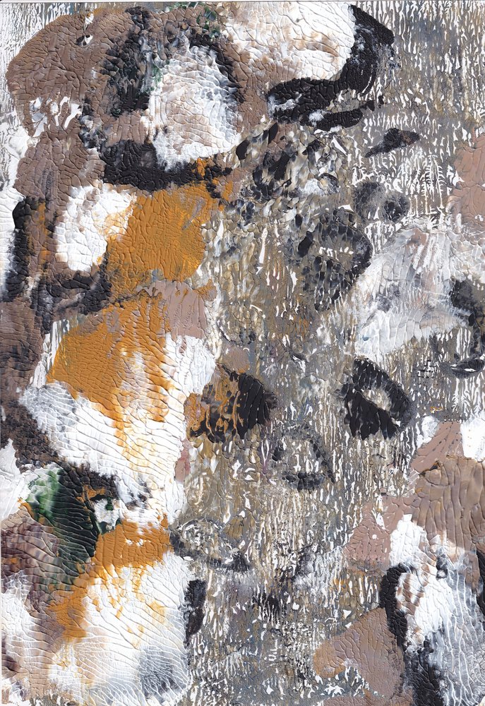 Earthy Abstract Texture by Maira Ribena