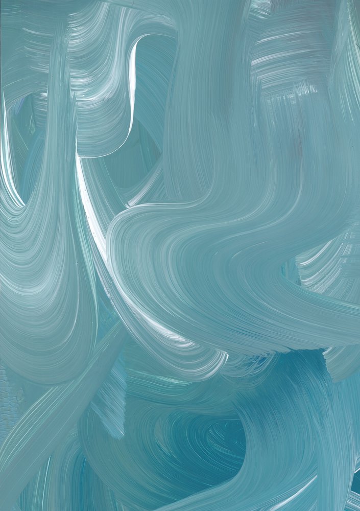 Flowing Aqua Swirls by Maira Ribena