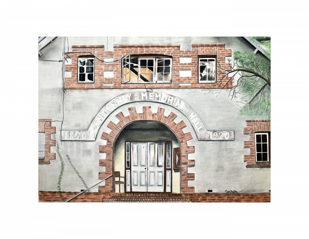 Weathered Memorial Hall by Marchelle de Kock