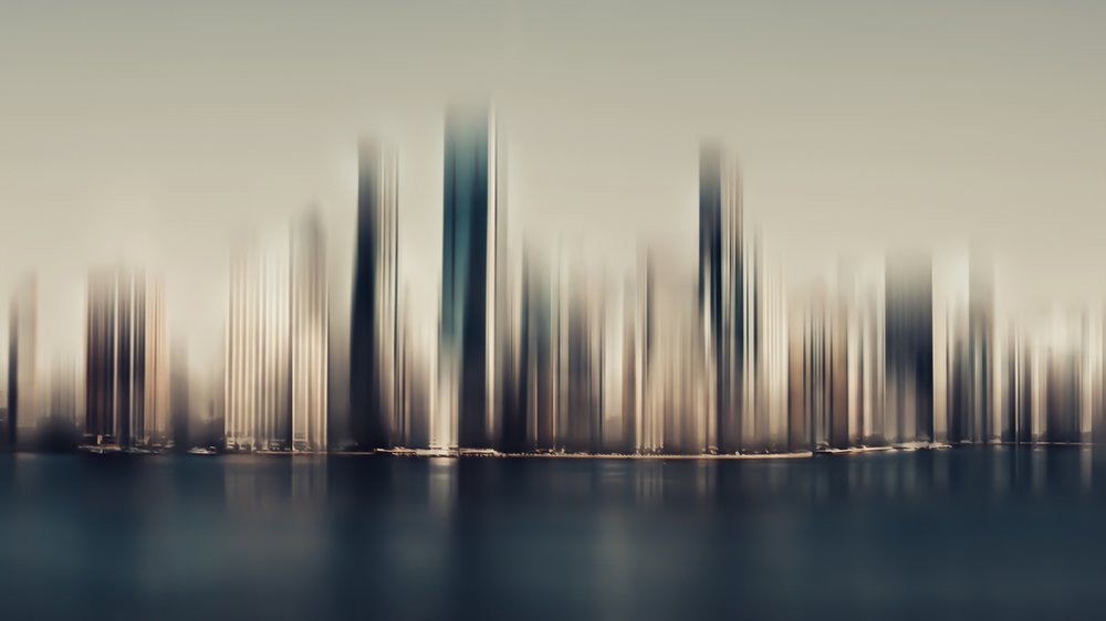 Abstract Cityscape Reflection by Marcus Hennen