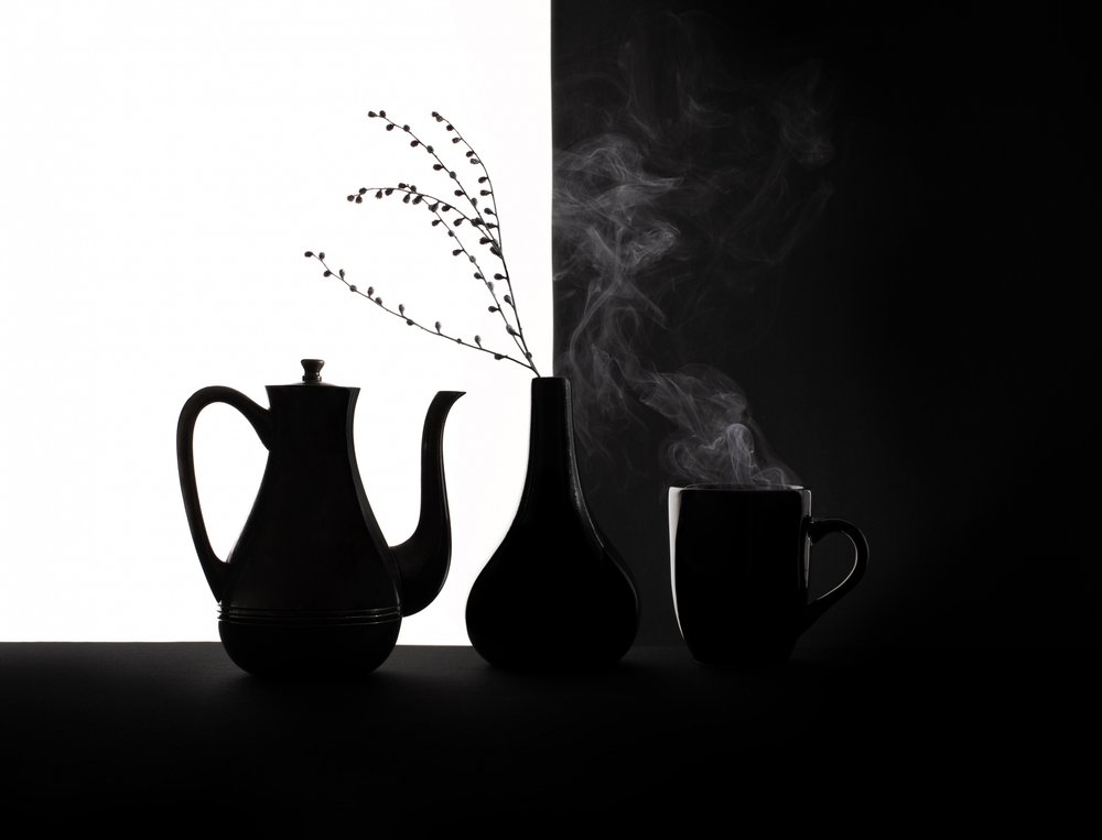 Black White Coffee Still Life by Margareth Perfoncio