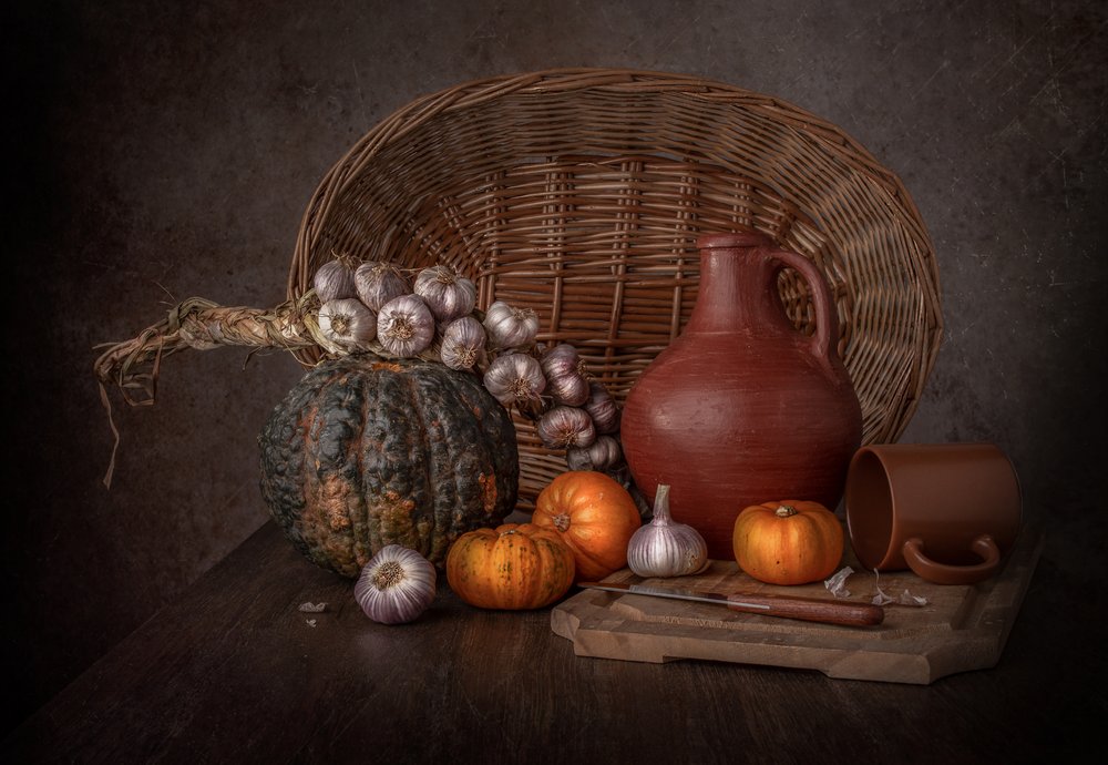 Dark Harvest Still Life by Margareth Perfoncio