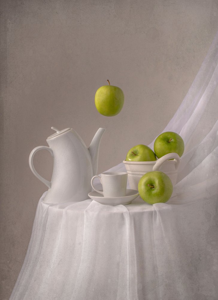 Floating Green Apples by Margareth Perfoncio