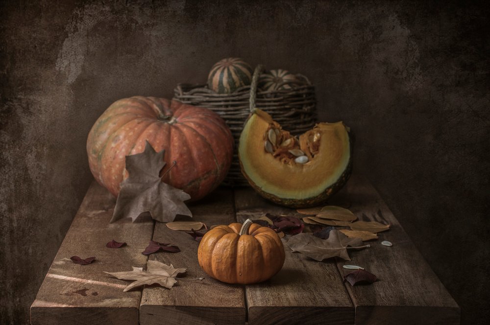 Rustic Autumn Pumpkins by Margareth Perfoncio