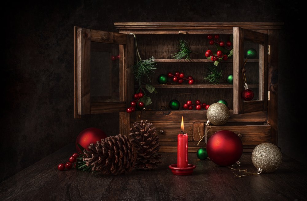 Rustic Christmas Still Life by Margareth Perfoncio