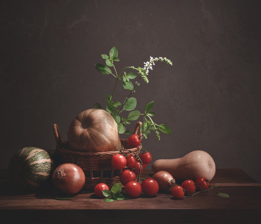 Rustic Harvest Still Life by Margareth Perfoncio