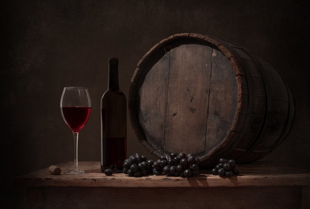 Rustic Wine Still Life by Margareth Perfoncio