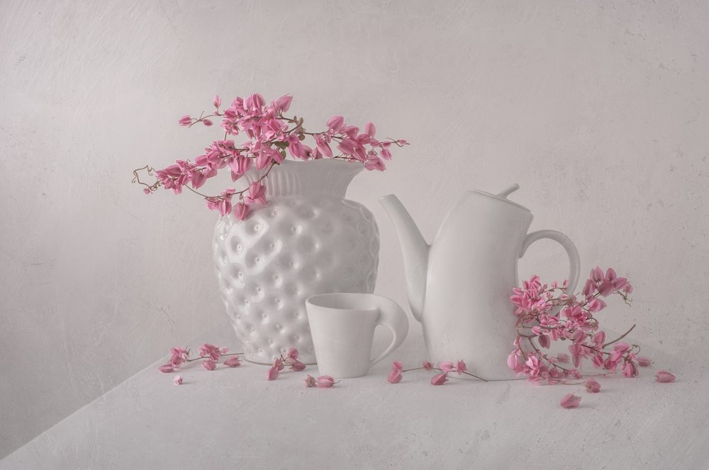 Soft Pink Still Life by Margareth Perfoncio
