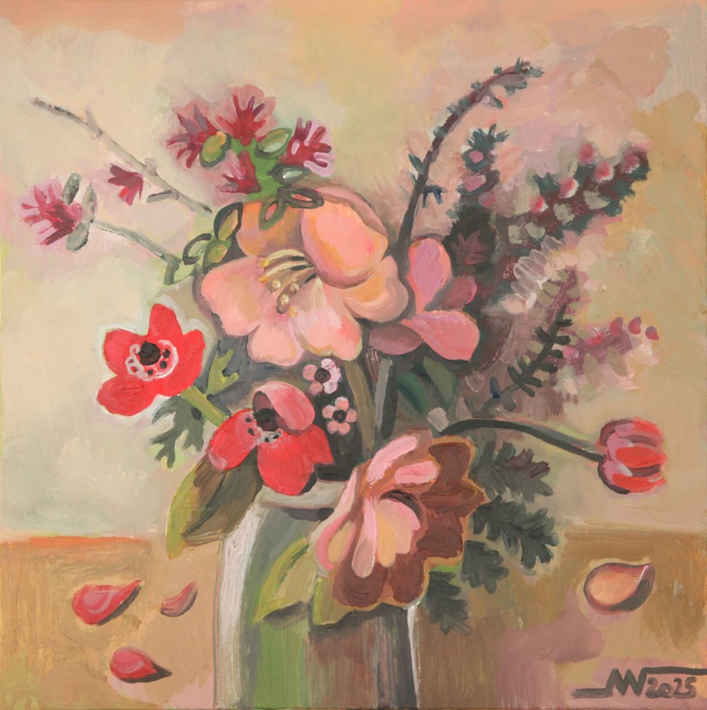 Vibrant Floral Still Life by Marina Gorkaeva