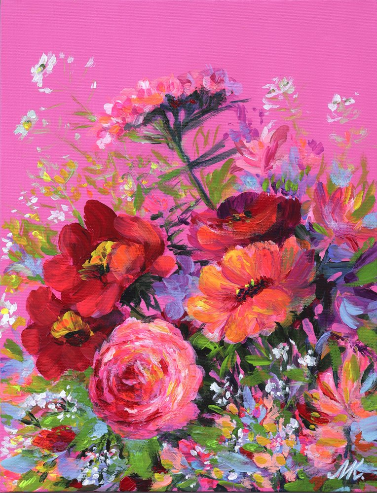 Vibrant Floral Bouquet by Marina Kozyr