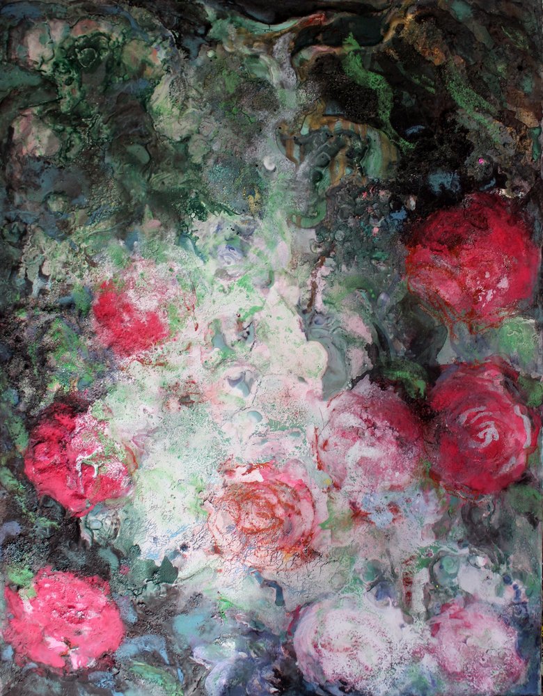 Abstract Rose Garden by Marina Nelson