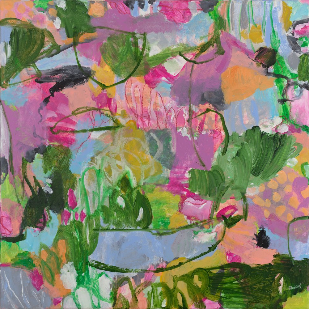 Colorful Abstract Garden by Marisol Evora