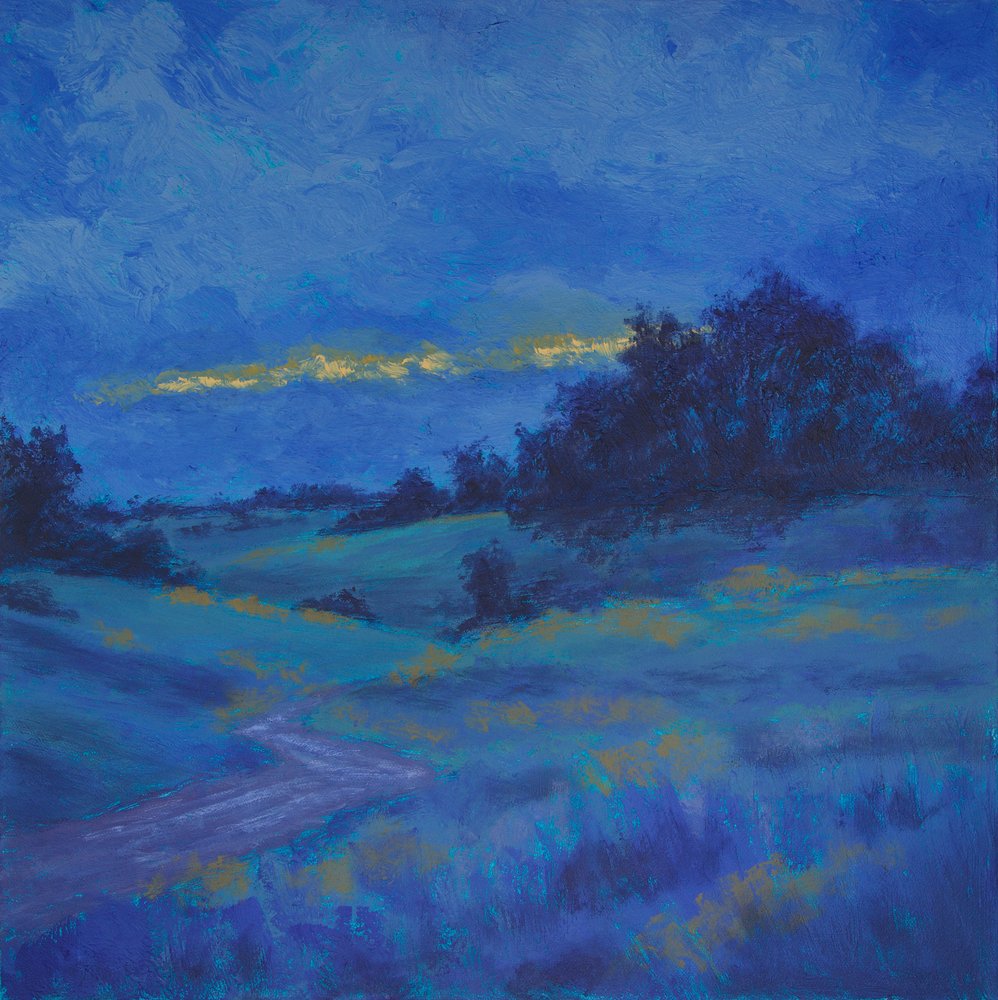 Golden Cloud Blue Landscape by Matt Dominger