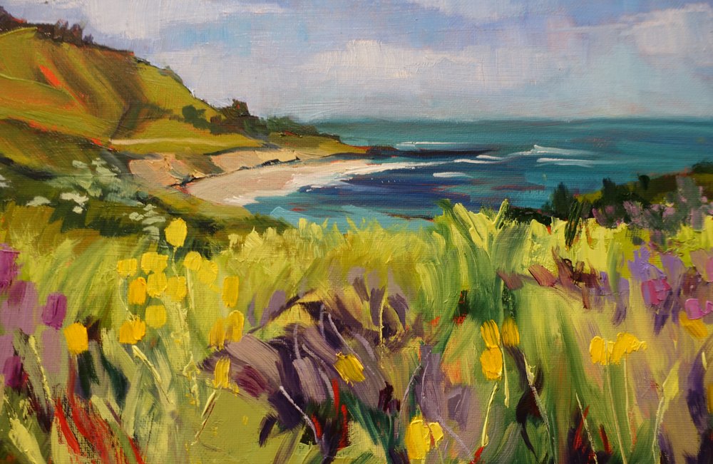 Coastal Wildflower Meadow by Maxine Shore
