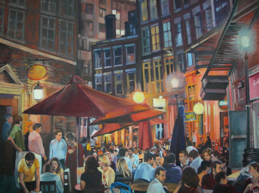 Lively City Night by Maxine Shore