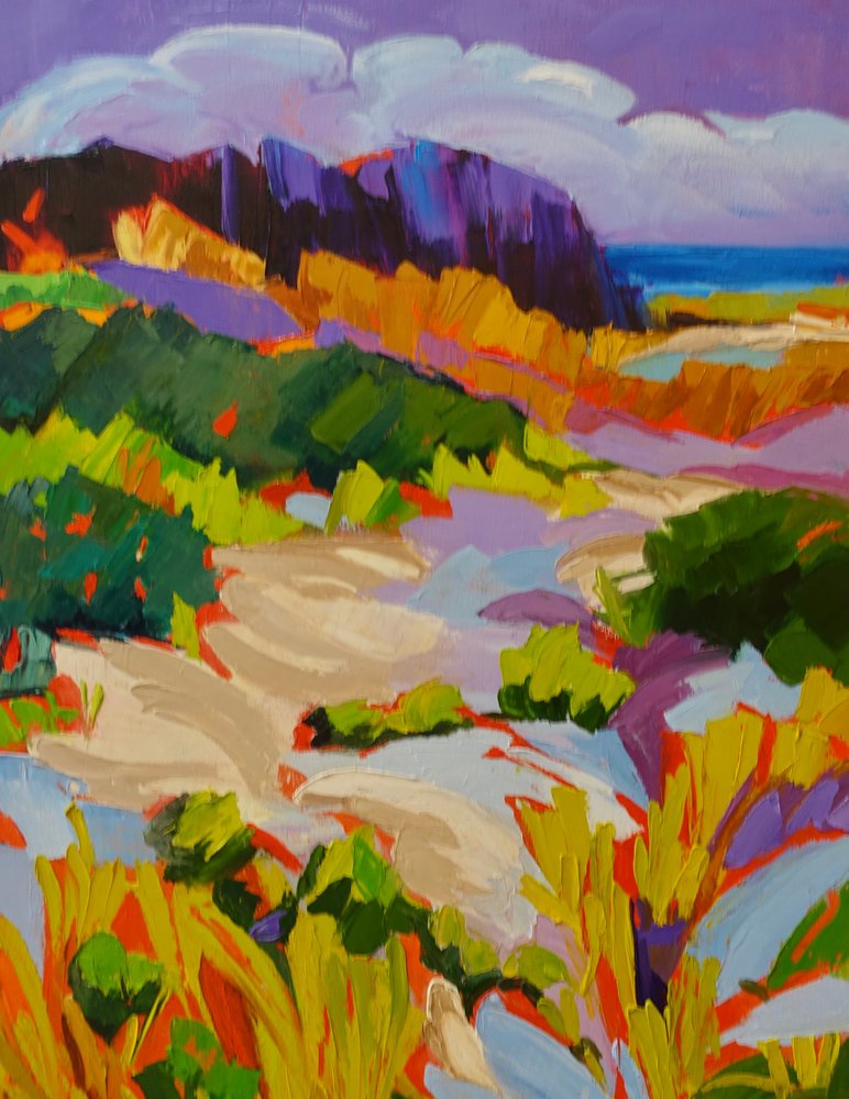 Vibrant Coastal Landscape by Maxine Shore