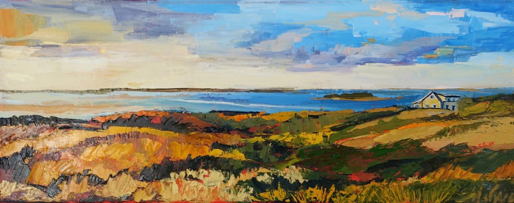Vibrant Coastal Landscape by Maxine Shore